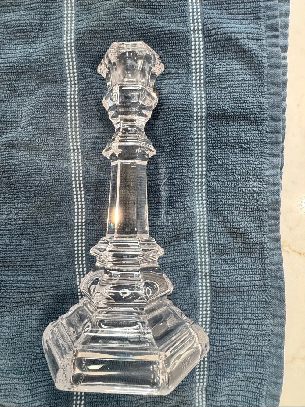 Tiffany’s rare vintage Plymouth crystal candlesticks set of 2